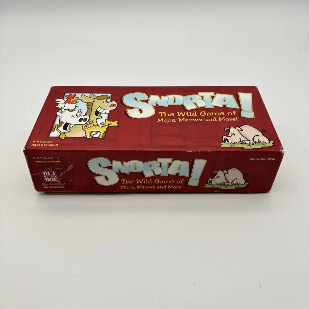 Snorta The Wild Game of Moos Meows & More 2004 VG Condition. 2 Pieces Missing